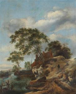 Wijnants Jan 1630-1684,Flusslandschaft,Beurret Bailly Widmer Auctions CH 2024-03-13