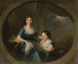 WILBAUT Jacques 1729-1816,Mère et son enfant à la miniature,Osenat FR 2021-10-31