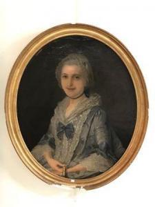 WILBAUT Jacques 1729-1816,Portrait de femme de qualité,1777,Osenat FR 2021-03-22