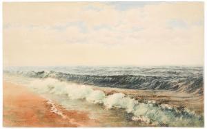 WILCOX James Ralph 1866-1915,Florida Coastal Surf,Burchard US 2022-07-16