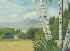 WILCOX 1900-1900,Landscape with birch trees,1938,Aspire Auction US 2017-05-27
