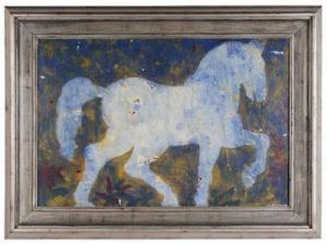 WILCOX PACLIPAN Jeffry 1900-1900,Horse in Blue,1999/00,Brunk Auctions US 2010-09-11