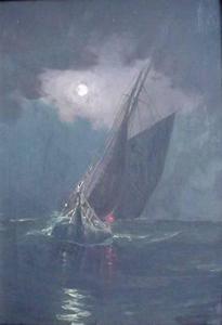 WILCOX r.d 1900-2000,Ships on Moonlit Sea,1905,Rachel Davis US 2008-10-18
