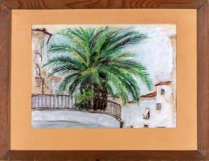 WILCZYNSKI Katerina 1894-1978,Paesaggio di Evora,1929,Casa d'Aste Arcadia IT 2023-07-06
