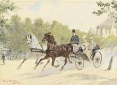 WILDA Hans Gottfried 1862-1911,A carriage driving through the park,Christie's GB 2009-07-28