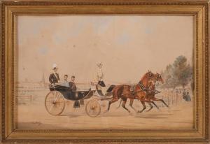 WILDA Hans Gottfried 1862-1911,Carriage Ride,Neal Auction Company US 2019-09-15