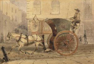 WILDAY Charles 1853-1867,The Hansom Cab,1853,Mallams GB 2023-10-18