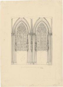 WILDER Georg Christian,Gotische Glasfenster in der Eligiuskapelle i,1826,Galerie Bassenge 2020-11-25