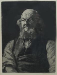 WILDMAN William Ainsworth 1882-1950,Portrait of a Rabbi,1906,Matsa IL 2019-04-29