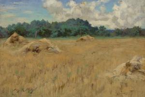 WILES Irving Ramsay 1861-1948,Haystacks,1910-15,Christie's GB 2024-01-18