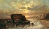 WILES Lemuel Maynard,coast of the pacific near santa cruz, california,1881,Bonhams 2005-12-12