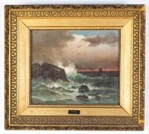 WILES Lemuel Maynard 1826-1905,Stormy Seas,Cottone US 2023-05-18