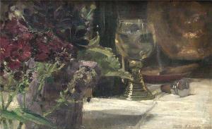 WILHELM A Wrage 1861,Stillleben mit Weinglas,1905,Reiner Dannenberg DE 2010-03-19