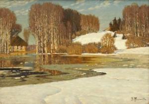 WILHELM Bille Carl 1889-1944,Winter landscape,Uppsala Auction SE 2015-06-12