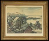 WILHELM Roy 1895-1954,New England Coastal Town,Gray's Auctioneers US 2013-09-18