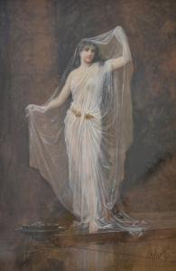 WILHELM 1900-1900,Study of a young maiden,1988,Fieldings Auctioneers Limited GB 2013-01-12