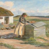 WILHJELM Johannes M. Fasting 1868-1938,Woman at a well,1930,Bruun Rasmussen DK 2011-05-30