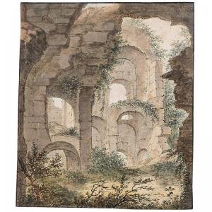 WILKENS Theodoor 1675-1748,roman ruins,Sotheby's GB 2002-11-05