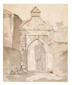 WILKENS Theodorus 1690-1748,Gate of a town,Sotheby's GB 2021-03-24