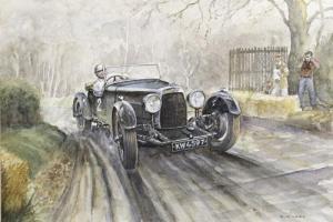 WILKES Edward,Aston Martin at Wiscombe Hill Climb,1928,Bonhams GB 2011-09-10