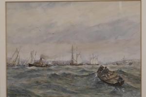 WILKES Edward,Falmouth harbour 1920,1920,Crow's Auction Gallery GB 2019-07-31