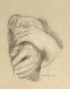 WILKIE David 1785-1841,Study of hands for 'Spanish Monks',1832,Christie's GB 2003-06-05