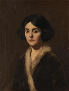 WILKIE Leslie 1879-1935,Portrait of a Young Lady,Mossgreen AU 2017-11-28