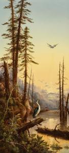 WILKIE Robert D 1828-1903,Home of the Heron,Neal Auction Company US 2019-09-14
