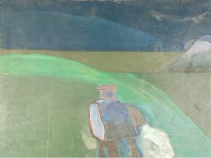 WILKINSON CLIFFORD 1919-2003,Figure  in a landscape,Capes Dunn GB 2010-06-15