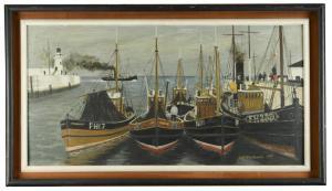 WILKINSON Derek H. 1929-2001,Fishing Boats,1957,Cheffins GB 2019-03-21