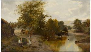 WILKINSON E 1800-1900,Britische Flusslandschaft,1870,Hargesheimer Kunstauktionen DE 2018-03-17