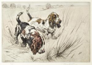 WILKINSON Henry 1921-2011,Bassets in field,Bonhams GB 2015-02-18