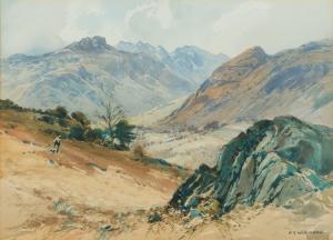 WILKINSON Henry R 1884-1975,A STROLL IN THE HILLS,Ross's Auctioneers and values IE 2024-01-24