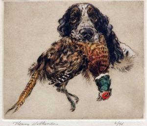 WILKINSON Henry 1921-2011,Spaniel with Pheasant,Keys GB 2012-12-14
