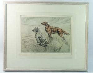 WILKINSON Henry 1921-2011,Two Hunting Dogs,Smiths of Newent Auctioneers GB 2024-04-04