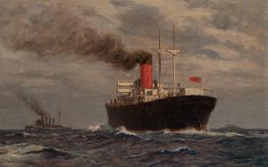 WILKINSON Norman 1878-1971,Maritime Scene,William Doyle US 2024-02-01