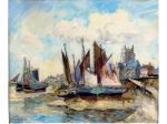 WILL Frank 1900-1951,Le port de Barfleur,Rois Florence FR 2007-11-25