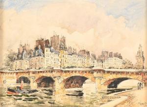 WILL Frank 1900-1951,Paris, le Pont-Neuf,De Maigret FR 2024-04-05