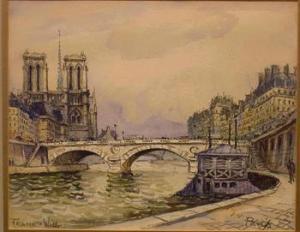 WILL Frank 1900-1951,VIEW OF NOTRE DAME AND THE SEINE,William Doyle US 2001-05-22