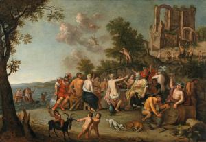 WILLAERTS Cornelis 1600-1675,The Feast of the Gods,1664,Palais Dorotheum AT 2021-11-10