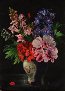 WILLAIMS F C,A vase of mixed flowers,Mallams GB 2015-07-08