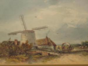 WILLAN J,Rural Scene with figures Near a Windmill and Co,Hartleys Auctioneers and Valuers 2007-06-20
