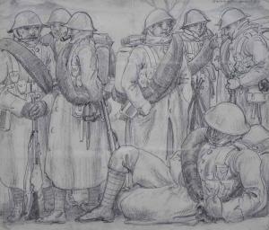 WILLATS Percy S 1913-1936,Soldiers resting,Peter Wilson GB 2016-09-15