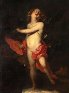 WILLEBOIRTS Thomas Bosschaert 1613-1654,Cupidon préparant son arc,Aguttes FR 2022-06-28
