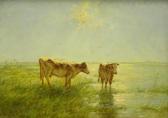 Willem Maris 1844-1910,Two short horned cows in wetlands,Golding Young & Co. GB 2020-10-28