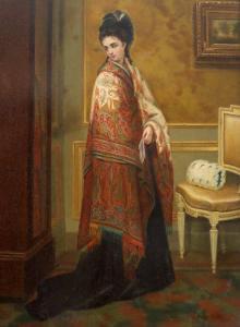 WILLEMS Florent 1823-1905,Indian Shawl,Artmark RO 2024-04-10