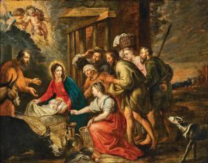WILLEMSENS Abraham 1627-1672,The Adoration of the Shepherds,1620,Palais Dorotheum AT 2023-10-25