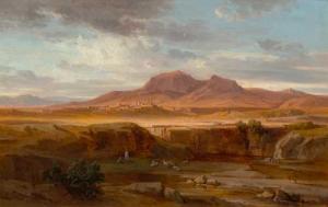 WILLERS Ernst 1803-1880,Italian landscape,1873,Galerie Koller CH 2020-06-19