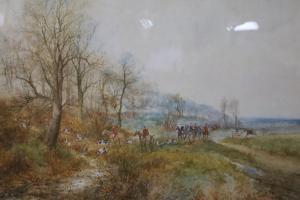 Willett Arthur 1857-1918,Hunting scene, 'Patcham Wood', Sussex,Gorringes GB 2021-11-15