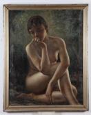 WILLETT JACQUES 1882-1958,SEATED NUDE,Sloans & Kenyon US 2017-11-11